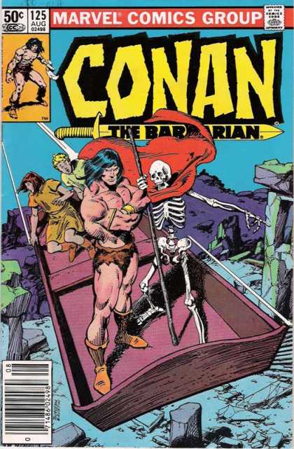 Conan the Barbarian 125 - Skeleton - Boat - John Buscema, Terry Austin
