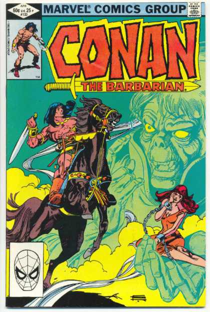 Horse - Marvel Comics - Woman - Chains - Beast Conan the Barbarian 133 - Horse - Marvel Comics - Woman - Chains - Beast