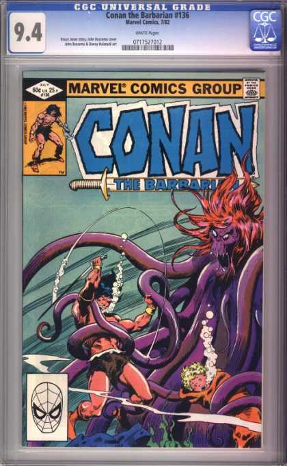 Octopus - Sword - John Buscema Conan the Barbarian 136 - Octopus - Sword - John Buscema