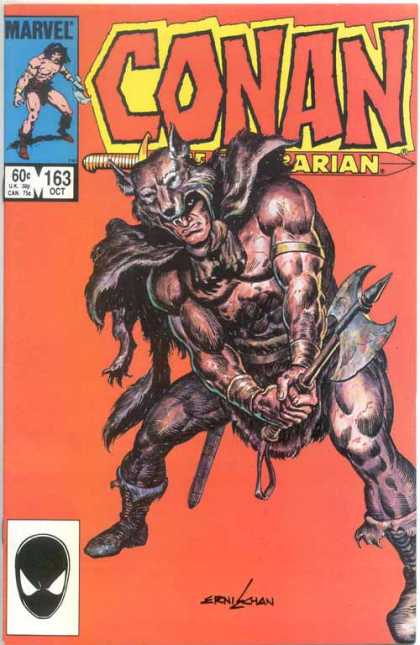 Axe - Marvel Comics - Fantasy Stories - Warriors - Bronze Age - Ernie Chan Conan the Barbarian 163 - Axe - Marvel Comics - Fantasy Stories - Warriors - Bronze Age - Ernie Chan