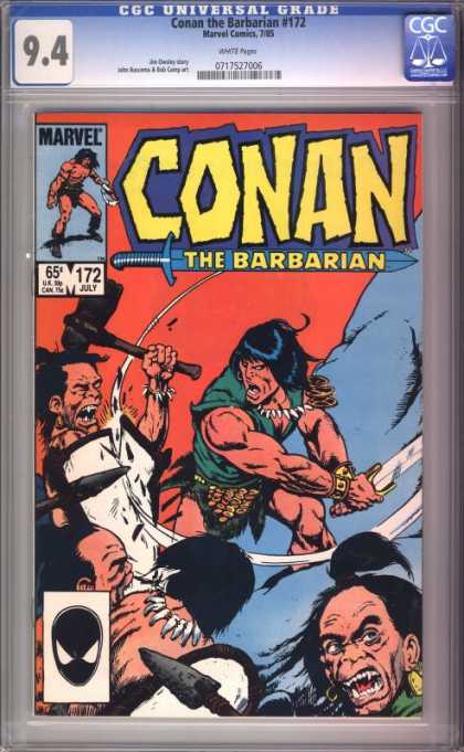 Sword - Cgc Universal Grade - Marvel Comics - 172 July - Mask Conan the Barbarian 172 - Sword - Cgc Universal Grade - Marvel Comics - 172 July - Mask