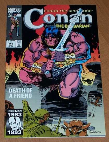 Marvel Comics - Conan - Death - Friend - Iron Man Conan the Barbarian 268 - Marvel Comics - Conan - Death - Friend - Iron Man