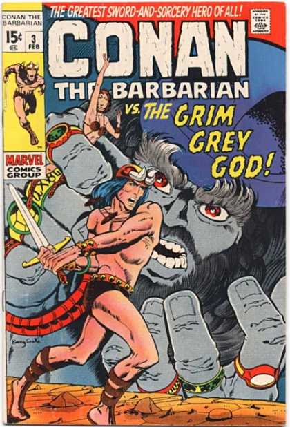 Conan the Barbarian 3 - The Greatest Sword - One Women - One Strong Man - Hands - Red Eyes - Barry Windsor-Smith