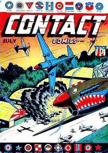 Contact Comics 1 - Aeroplanes - Runway - Airport - Symbols - Fire