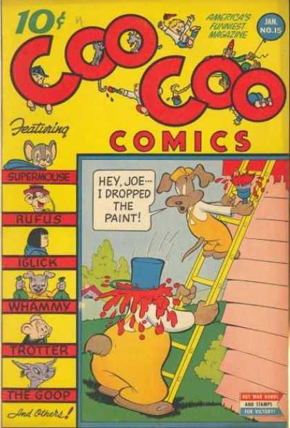 Coo Coo Comics 15 - Speech Bubble - 10 Cents - Rufus - Iglick - Supermouse