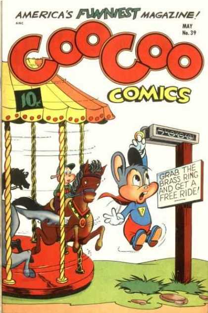 Coo Coo Comics 39 - Mouse - Horse - Brass Ring - Free Ride - Merry Go Round