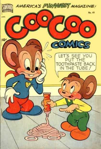 Coo Coo Comics 49 - Mouse - Toothpaste - Tube - Point - Floor