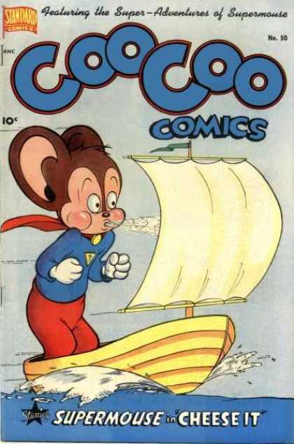 Coo Coo Comics 50 - Standard Comics - Supermouse - Super-adventures - 10c - Sailboat