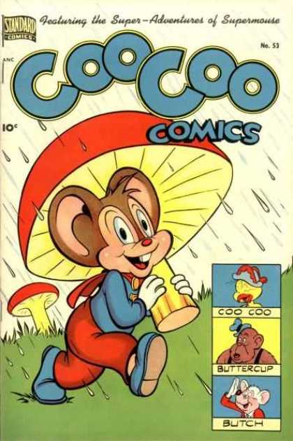 Coo Coo Comics 53 - Standard Comics - Humor - Mouse - Classic Comics - Adventure