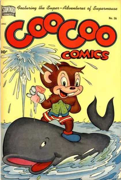 Coo Coo Comics 56 - Standard Comics - Water - 10 Cents - Whale - Blowhole