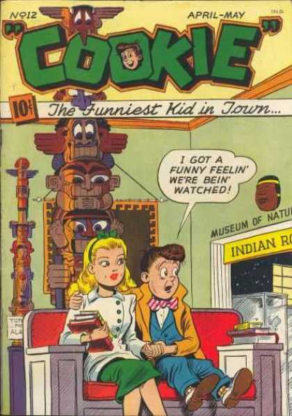Cookie 12 - Totem Pole - Couple - Bench - Books - Green Headband
