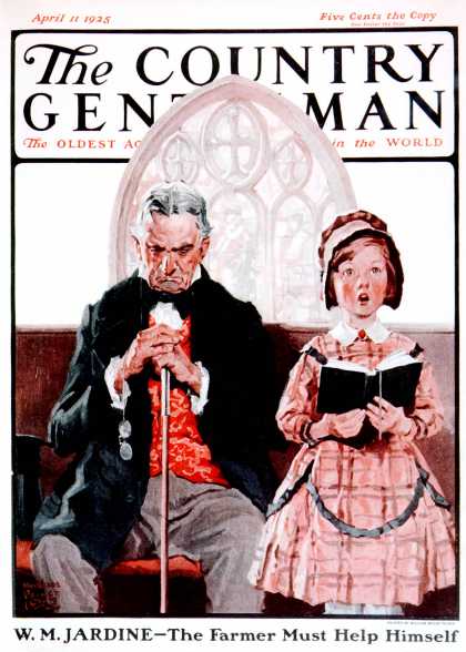 Country Gentleman - 1925-04-11: Grandpa Sleeps, Girl Sings in Church (WM. Meade Prince)