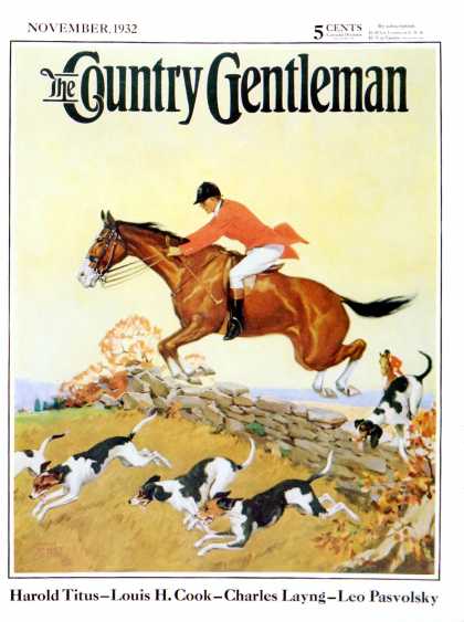 Country Gentleman - 1932-11-01: Fox Hunter (Robert Keareote)