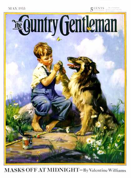 Country Gentleman - 1933-05-01: Fish Hook in Dog's Paw (Henry Hintermeister)