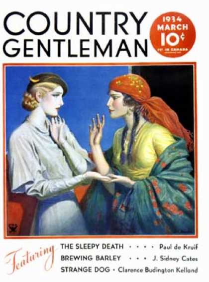 Country Gentleman - 1934-03-01: Fortune Teller (Wladyslaw Theodor Benda)