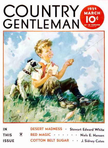 Country Gentleman - 1935-03-01: Kite Flying (Henry Hintermeister)
