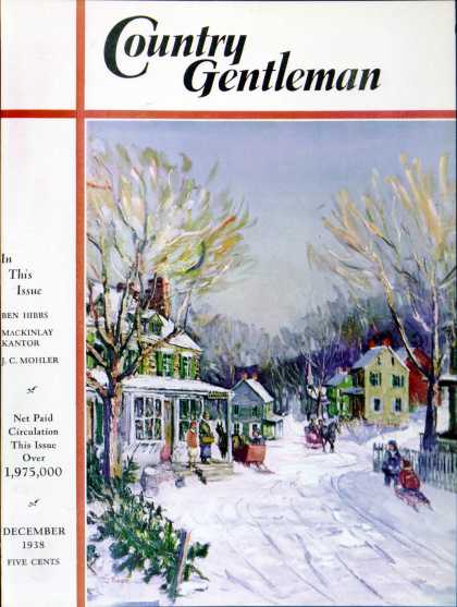Country Gentleman - 1938-12-01: Christmas Day in the Village (Baum)