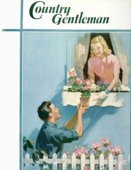 Country Gentleman - 1939-05-01: Planting the Windowbox (F. Sands Bruner)