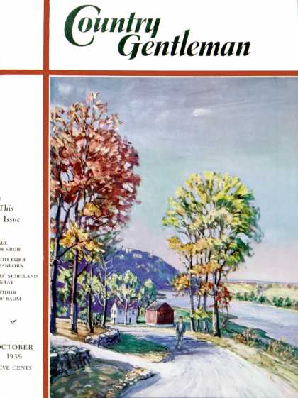 Country Gentleman - 1939-10-01: Walking on Country Road (Baum)