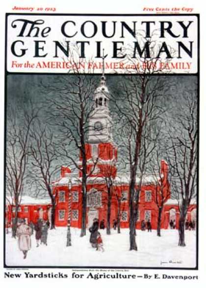 Country Gentleman - 1923-01-20: Indenpendence Hall in Winter (James Preston)