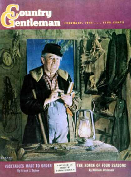 Country Gentleman - 1941-02-01: Interior of Barn by Lamplight (Sarra)