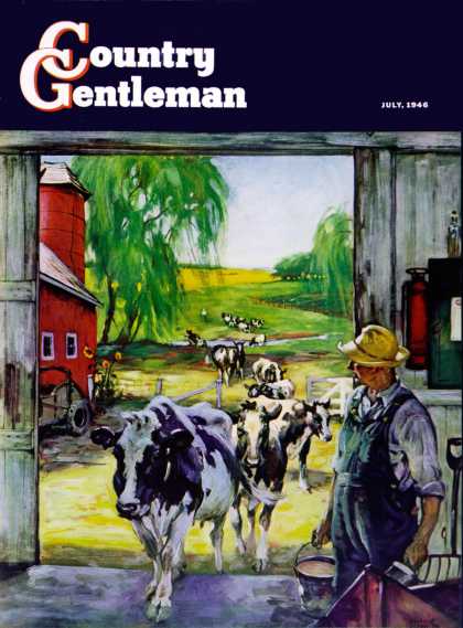Country Gentleman - 1946-07-01: Milking Time (Matt Clark)