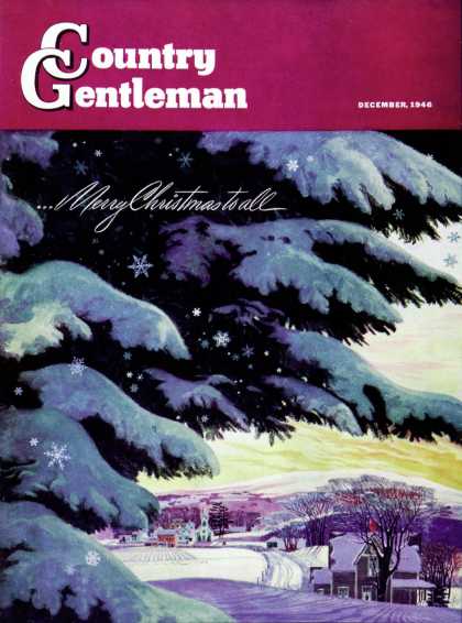 Country Gentleman - 1946-12-01: Nebraska Christmas Scene (Francis Chase)