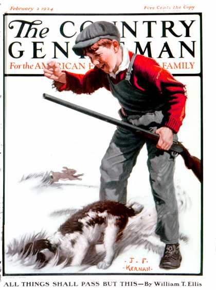 Country Gentleman - 1924-02-02: Rabbit Hunting (J.F. Kernan)
