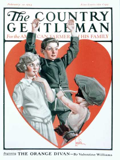Country Gentleman - 1923-02-10: Cupid Takes Aim (F. Lowenheim)
