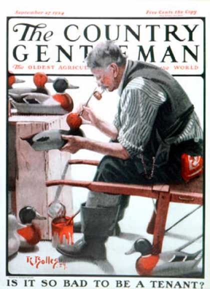 Country Gentleman - 1924-09-27: Painting Decoys (R. Bolles)