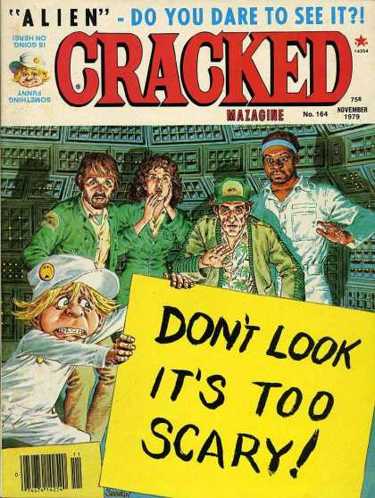 Cracked 164 - Alien - Do You Dare To See It - Dont Look - Its Too Scary - Unhappy Smiley Face