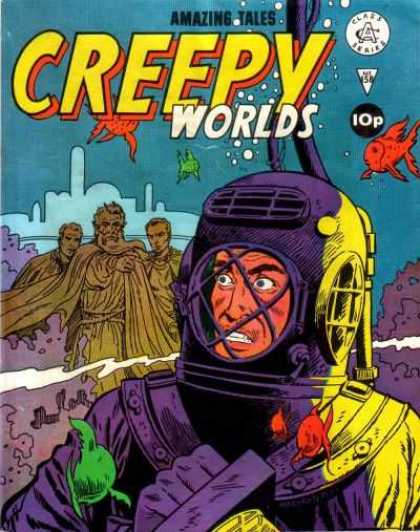 Creepy Worlds 158 - Amazing Tales - Fishes - Undersea - Costume - Mermen