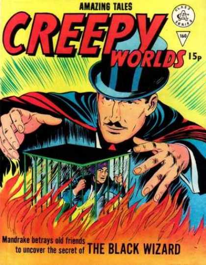 Creepy Worlds 160 - Amazing Tales - Cap - The Black Wizard - Fire - 160