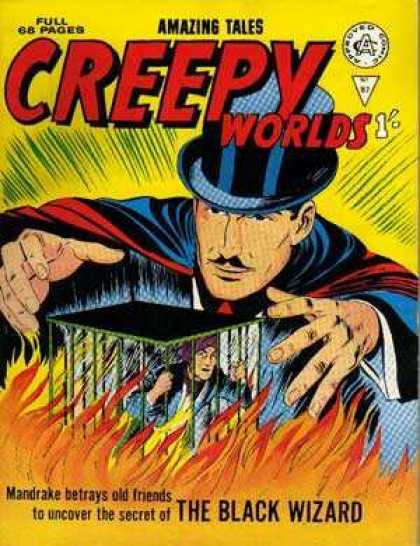 Creepy Worlds 87 - The Black Wizard - Mandrake - Secret - Cage - Fire