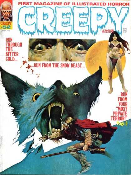 Creepy 52 - Wolf - Horror - Terror - Snow Beast - Bitter Cold