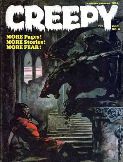 Creepy 6 - Scary - Warren Magazine - Dragon - Gothic - Decemember
