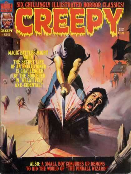 Creepy 66 - Execution - Axe - Beheading - Head - Hood