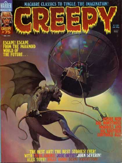 Creepy 75 - Hot Air Ballon - Escape - Macabre Classics - John Severin - Anchor