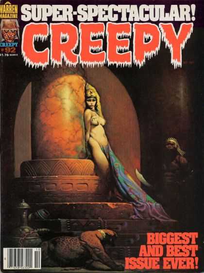 Creepy 92 - Cat - Guard - Lady - Half Nude - Posing