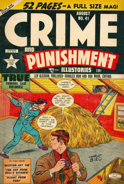 Crime and Punishment 41 - Haystack - Lev Gleason - Charles Biro - Bob Wood - The Cop From Hells Kitchen