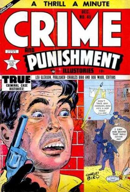Crime and Punishment 45 - Policemen - Gun - Bullet - Hairlip - Clothesline