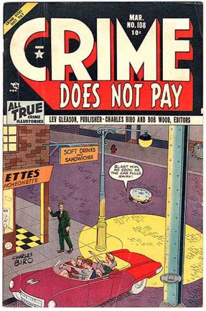 Crime Does Not Pay 108 - All True - No 108 - Red Cabriolet - Ettes - Leve Gleason