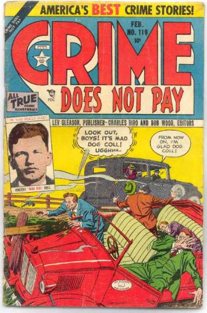 Crime Does Not Pay 119 - Cars - Shooting - Mad Dog Coll - Mafia - Crime Case