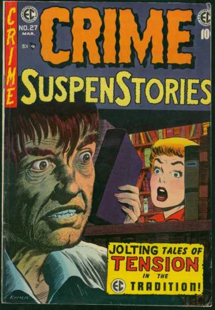 Crime SuspenStories 27 - Jolting Tales Of Tension - Library - Book - Fear - Shock
