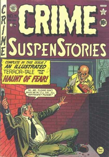 Crime SuspenStories 3 - Chained - Bricks - Building A Wall - Fear - Evil
