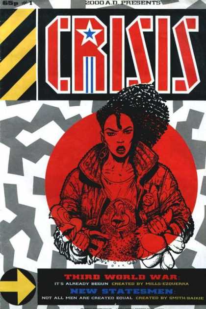 Crisis 1 - 2000 Adpresents - Woman - Third World War - New Statesmen - Mills Ezouerra - Carlos Ezquerra