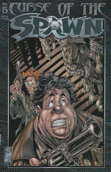 Curse of the Spawn 5 - Guns - Scared - Skull - Grey - Blue