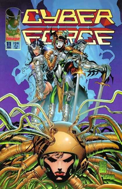 Cyberforce 11 - Head - Tubes - Armor - Swords - Weapons - Marc Silvestri