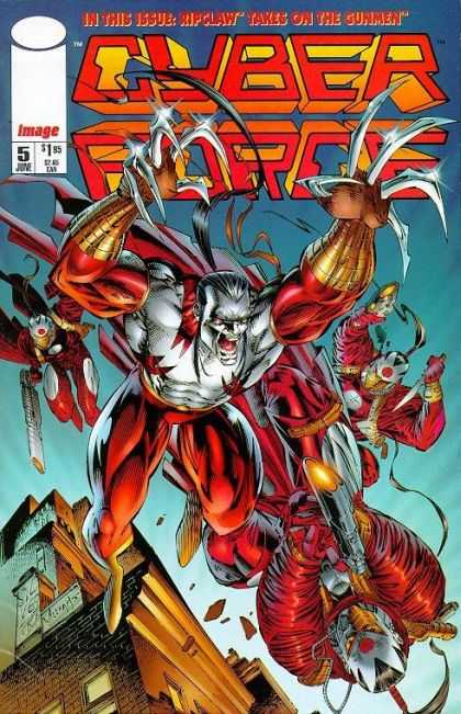 Cyberforce 5 - Cyber - Force - Rip Claw - Gunmen - 5 June - Marc Silvestri, Pat Lee