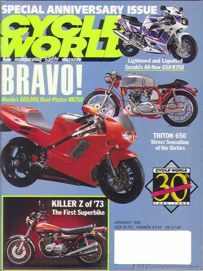 Cycle World - January 1992